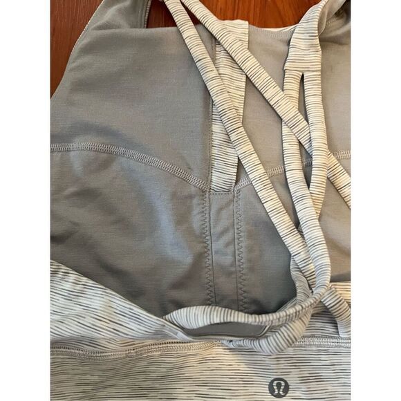 Lululemon Energy Bra High-Neck Longline Zip Size 12 - Picture 7 of 10